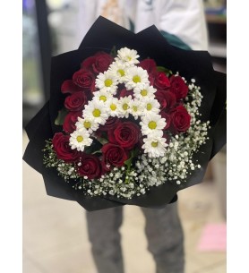 20 Gül Harfli Özel Buket